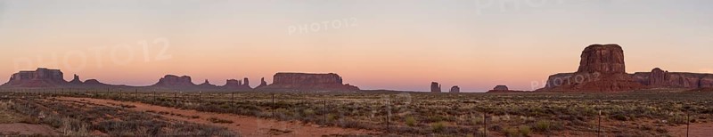 Sunset over famous Monument Valley, Navajo Nation, USA