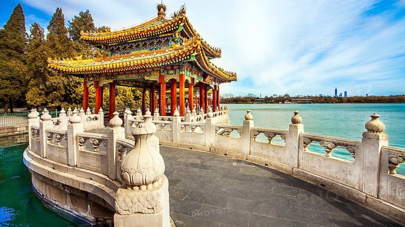 In the Beihai Park in Beijing China
