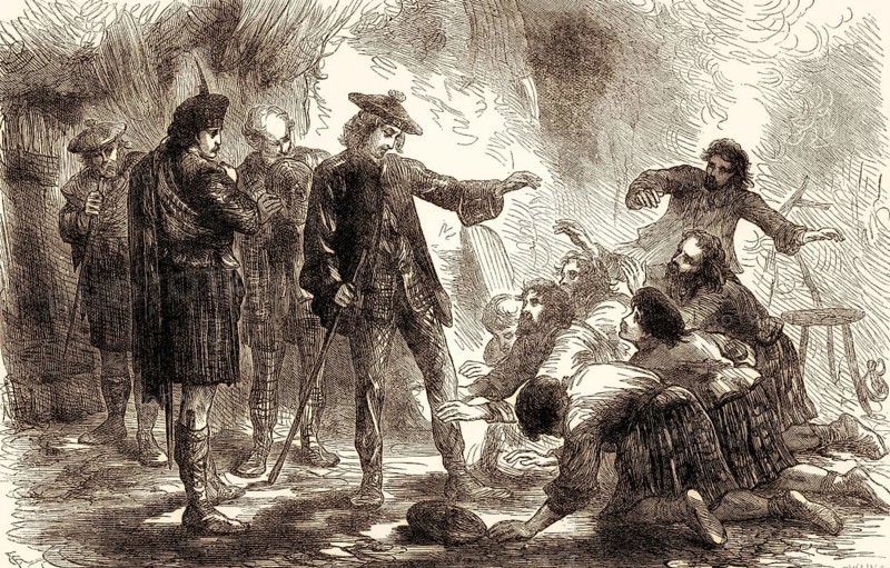 Charles Edward Stuart after the Battle of Culloden on 16 April 1746, Jacobite rising of 1745, From British Battles on Land and Sea, by James Grant