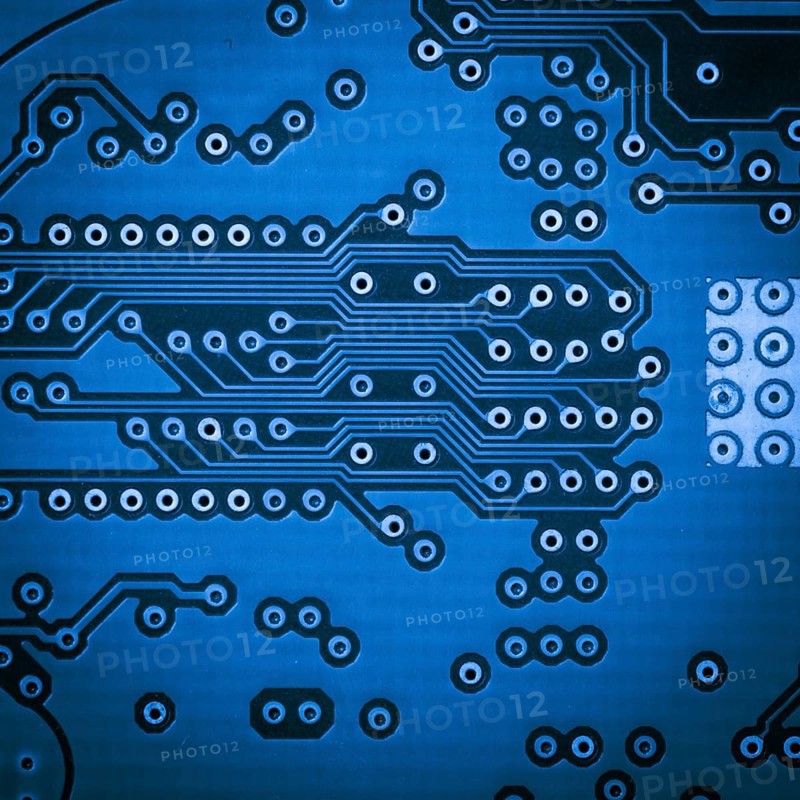 Microchip close up background for technology design