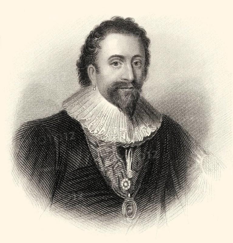 William Herbert, 3. Earl of Pembroke, 1580-1630, englischer Adliger, Lord Chamberlain, gründete mit König James das Pembroke College in Oxford