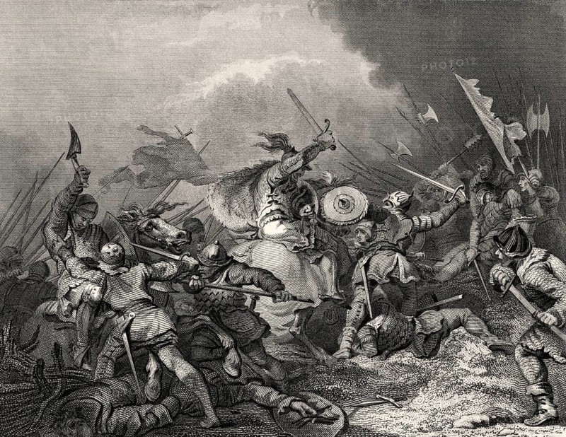 Die Schlacht von Hastings, am 14. Oktober 1066