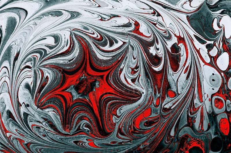 Ebru marble conch effect surface pattern design for print
