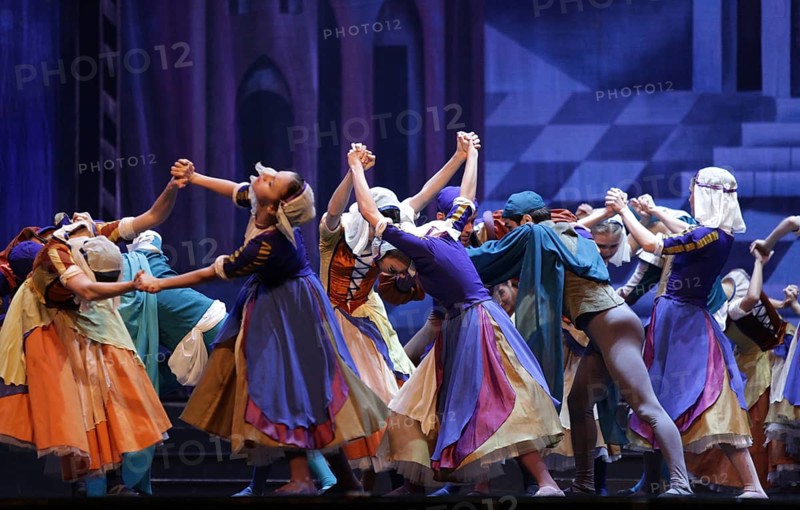 Sofia, Bulgaria - November 24, 2016: Artists of Moscow City Ballet are performing Romeo and Juliet spectacle in Bulgaria's National Palace of Culture