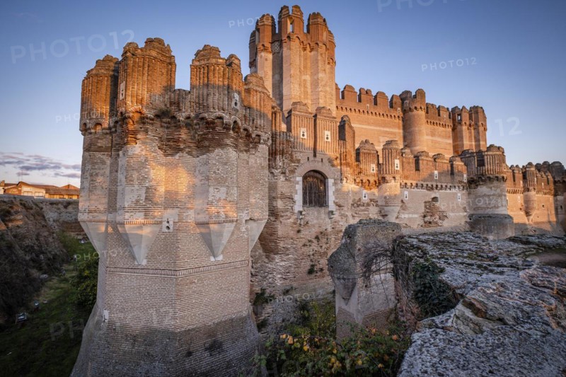 Coca castle, XV century, Gothic-Mudejar, Coca, Segovia province, Spain