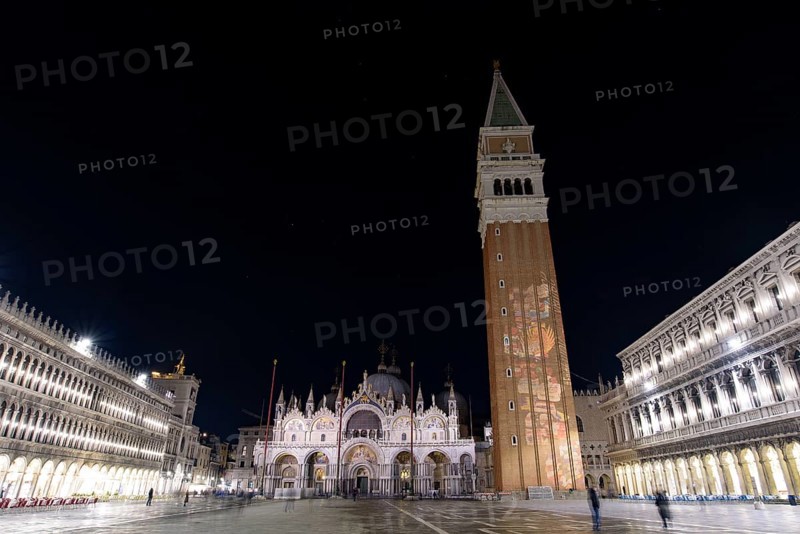 Night view of St Mark's Square (Piazza San Marco), Venice, Italy