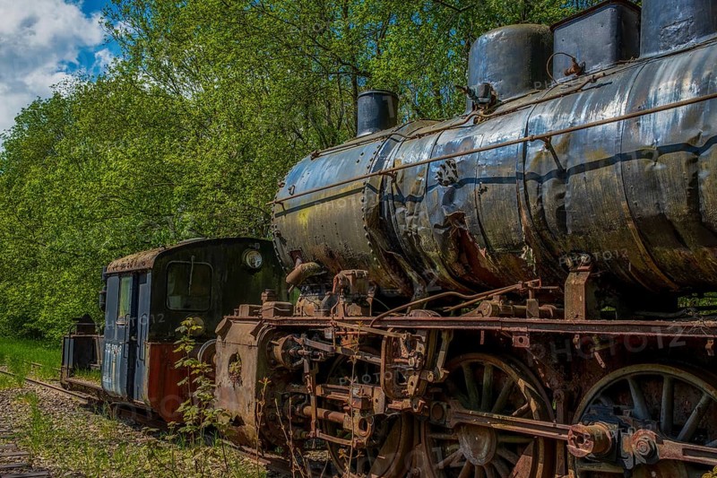 Old historic railway vehicles in Germany