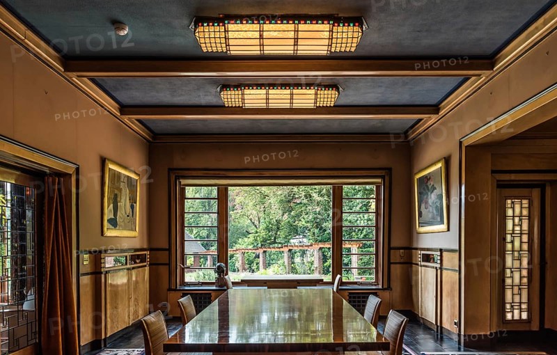 Uccle, Brussels/ Belgium, 05 24 2018: Atr nouveau luxury interior of the Van Buuren museum