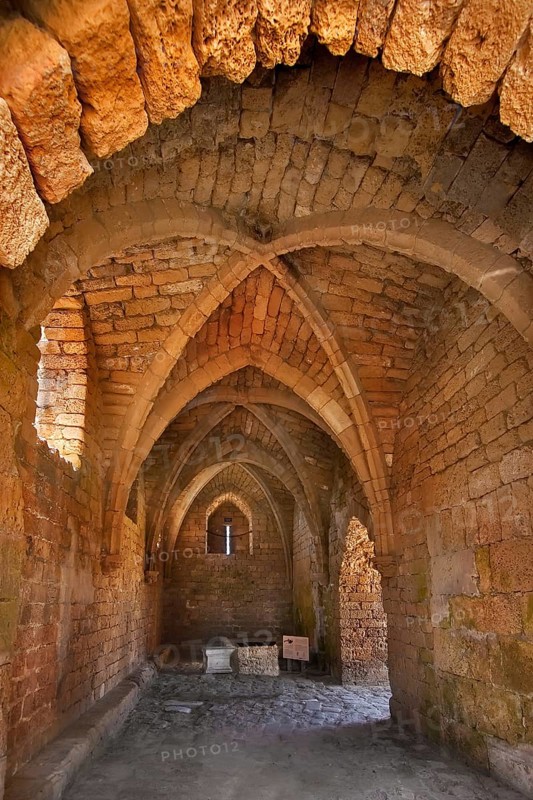 A fragment of a fortress of the Roman period in ancient to port Kejsariya in Israel