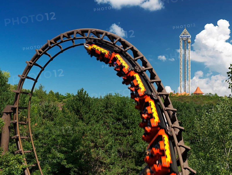 Dragon Mountain Roller Coaster at Marineland Niagara Falls Ontario Canada 2009