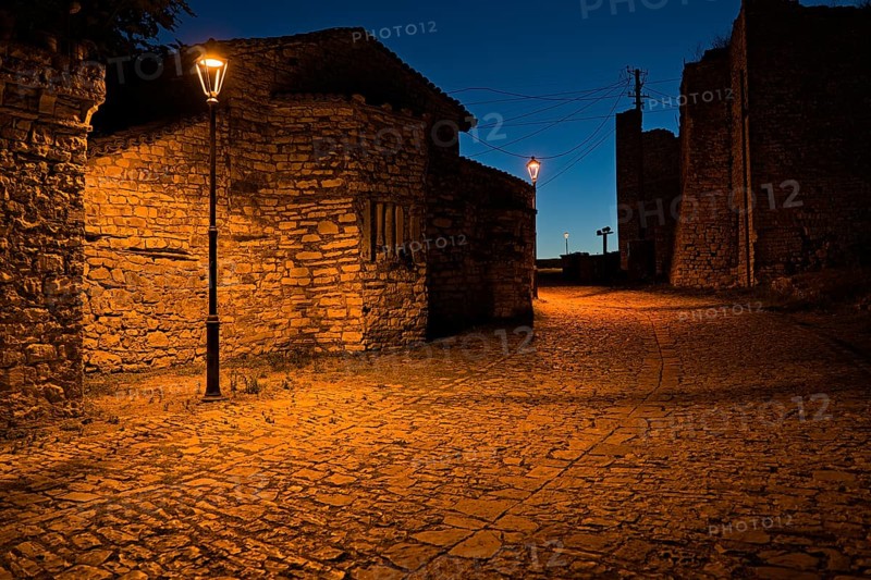 The castle of Berat at night and some creative photography
