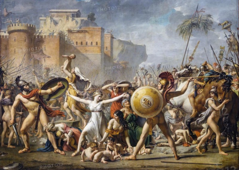 The abduction of the Sabines, Jacques-Louis David, Louvre Museum, National Museum of France, Paris, France, Western Europe