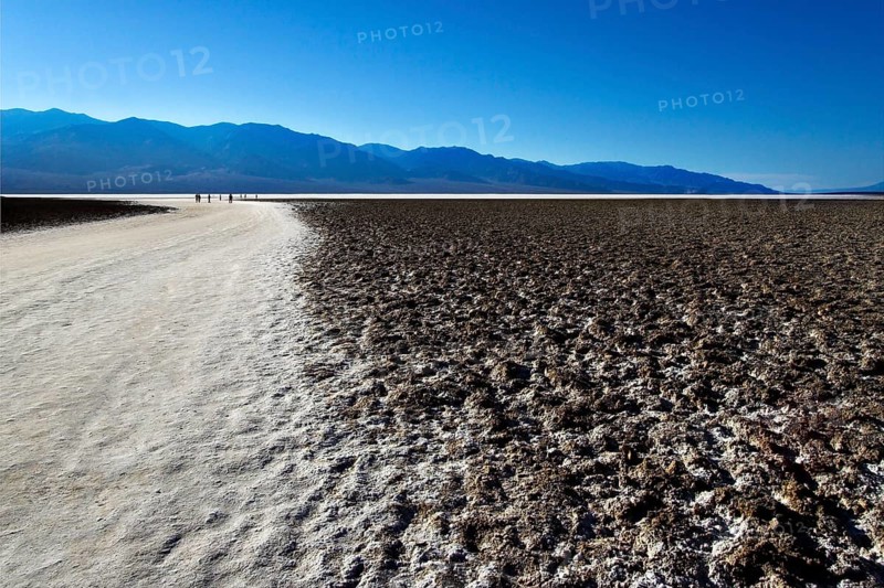 Road to Death valley and mountains in the distance