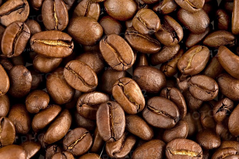 Freshly roasted coffee beans, coffee, beverage, food studio shot, Federal Republic of Germany