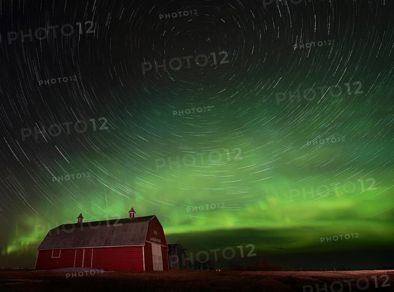 Northern Lights Canada Aurora borealis rural Prairie Night