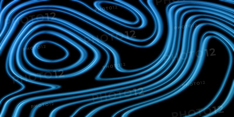 Neon Glow blue lines on a dark background, Glowing background