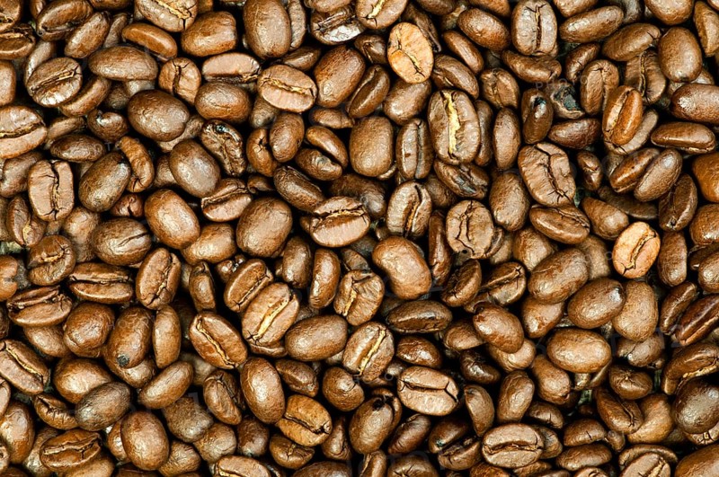 Coffee beans background