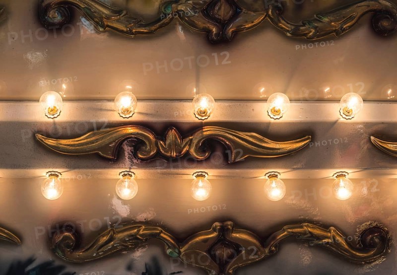 Luna Park lights close up