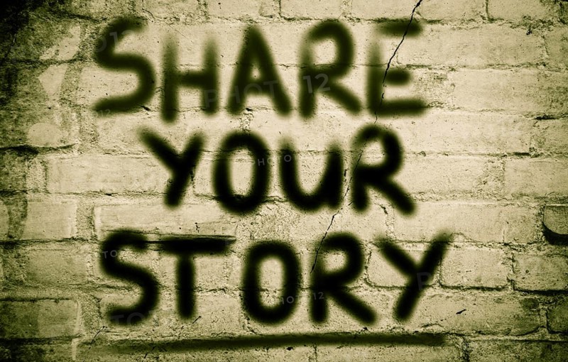 Share Your Story Concept
