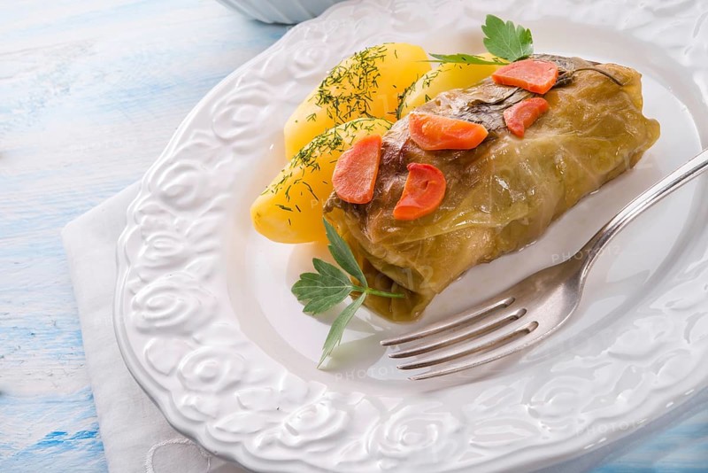 Baked cabbage rolls