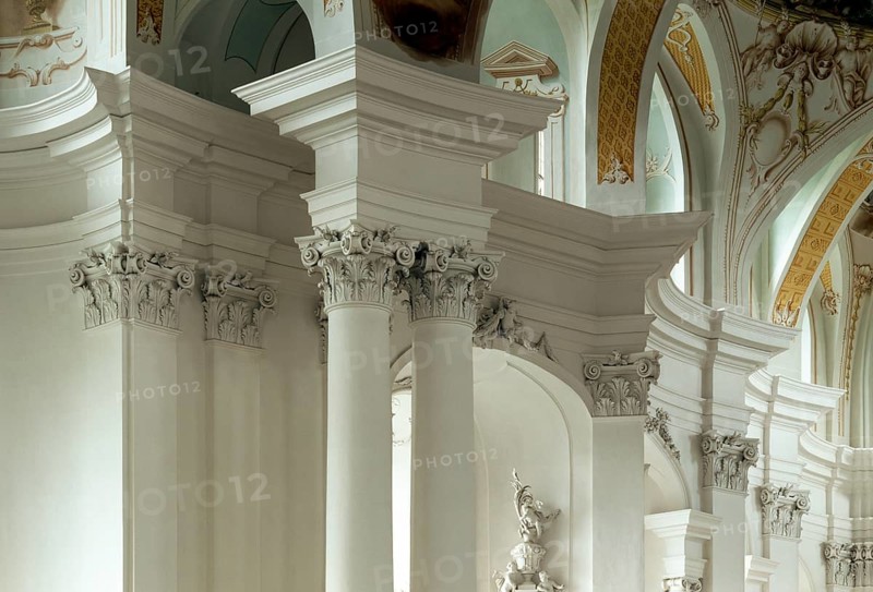 Detail of vault in choir, St., Saint, Saint