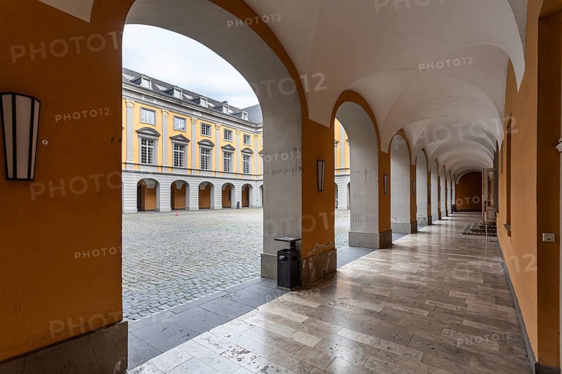 Main building of the Rheinische Friedrich-Wilhelms-Universität Bonn in the former electoral palace - Bonn, North Rhine-Westphalia, Germany