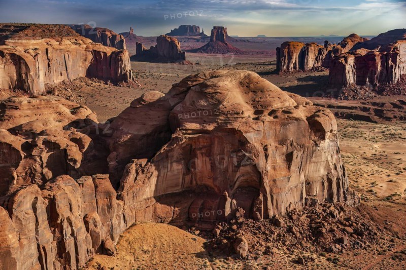 Sandstone Buttes of Monument Valley, Arizona, USA