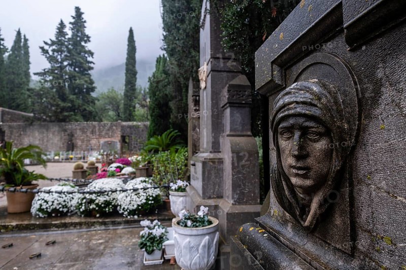 Memorial tomb of Bartolome Payeras and family, Soller cemetery, Mallorca, Balearic Islands, Spain