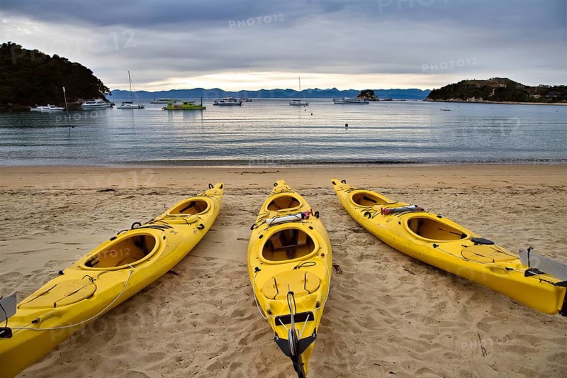 Golden Sand Beach New Zealand Abel Tasman National Park kayak
