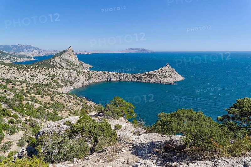 The coast of the Black Sea. Novyy Svet, Crimea