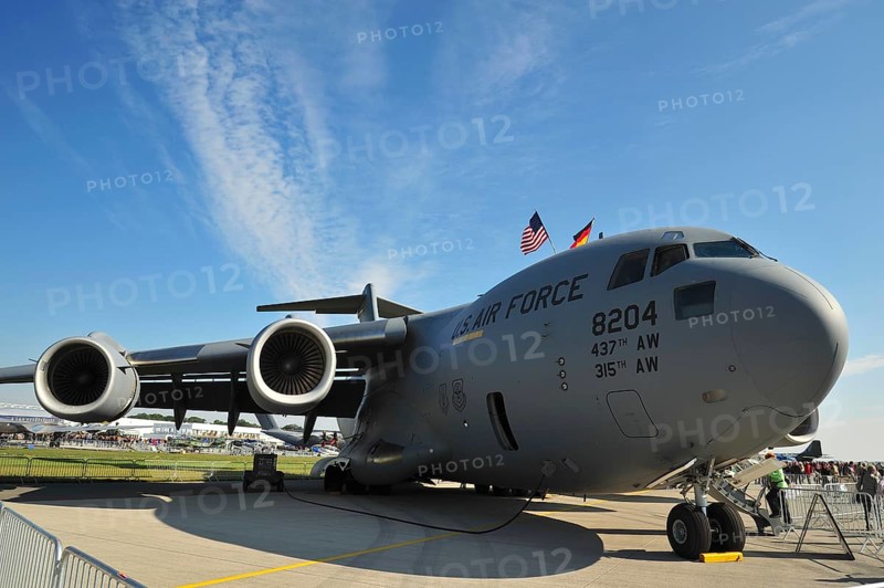 C-17A Globemaster III military cargo aircraft at the ILA Berlin-Brandenburg