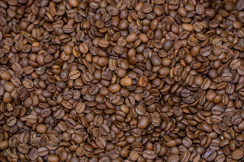 Coffee beans texture or coffee beans background