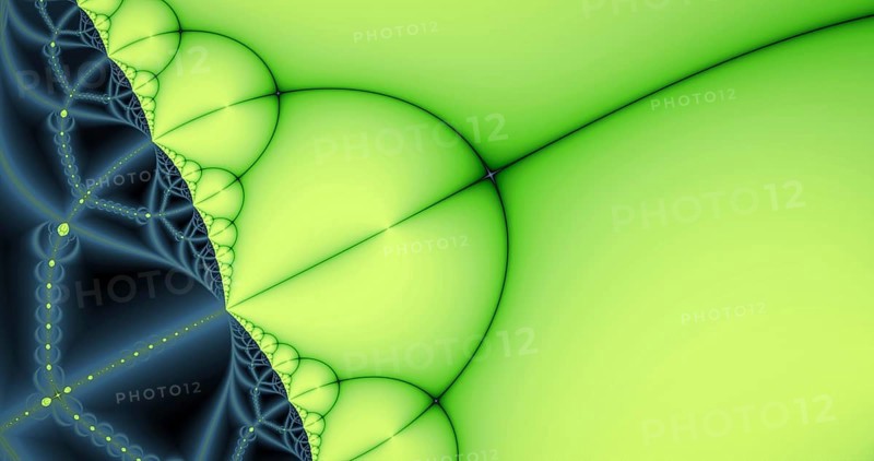 An illustration of a decorative fractal background graphic
