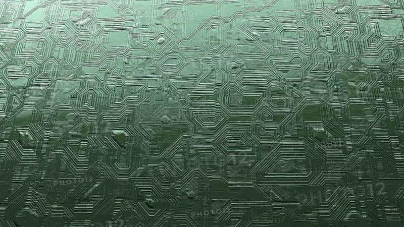 An illustration of a strange circuit board background