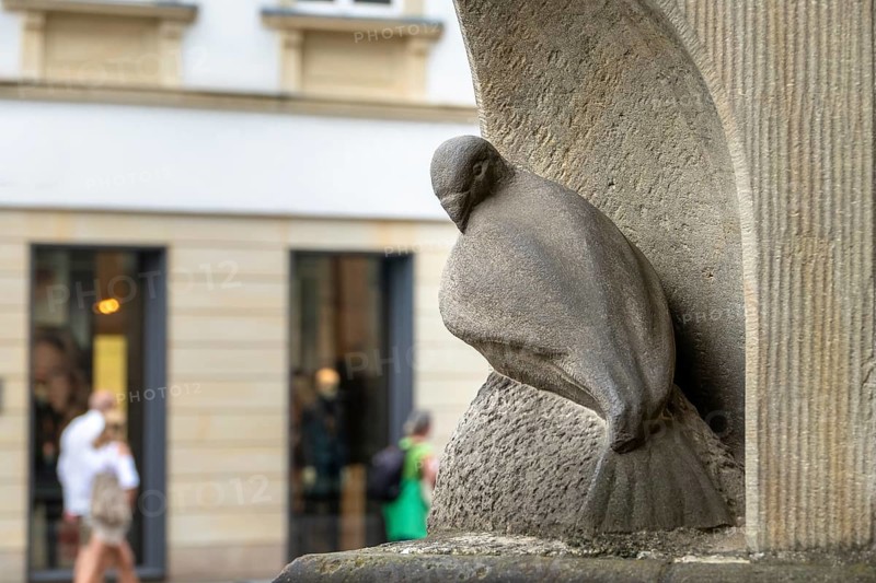 An image of the famous dove statue figure in Muenster Germany