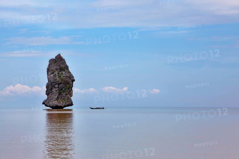 Famous island-rock Sail Rock in the Gulf of Thailand