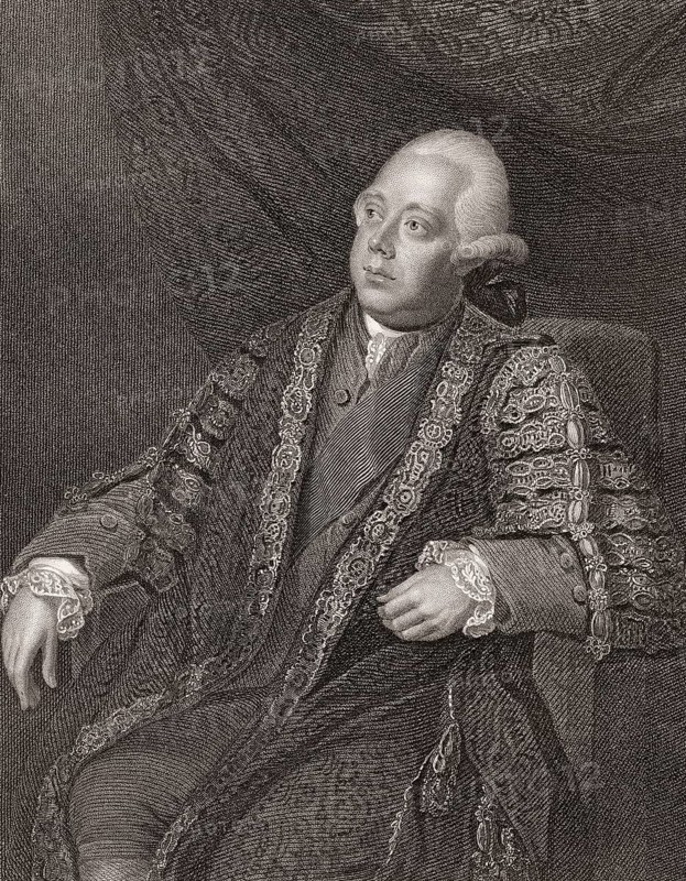 Frederick North, 2nd Earl of Guilford, Lord North, 1732-1792, Prime Minister of Great Britain from 1770 to 1782