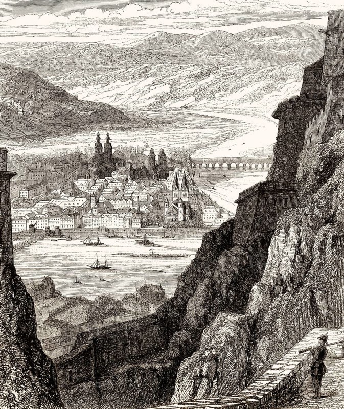 Fortress Ehrenbreitstein, Koblenz, Germany, 19th century