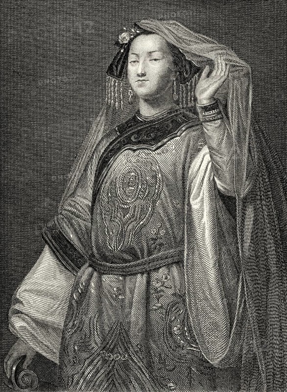 Turandot, Princess of China, character from the drama Turandot by Friedrich Schiller, 1759 - 1805
