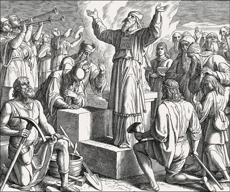 Rebuilding the Jerusalem Temple, Old Testament, by Julius Schnorr von Carolsfeld