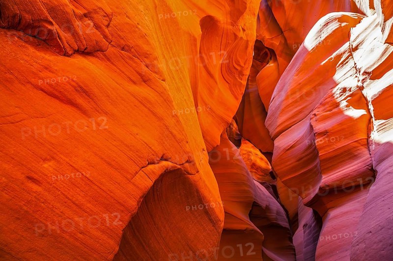 Fantastic slot-canyon Antelope in the Navajo reservation. Incredible color slot canyon Antelope Arizona, USA