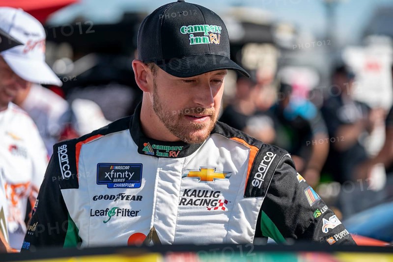 NASCAR Xfinty Driver, Daniel Hemric (11) takes to the track to practice for the Ambetter Health 200 at the New Hampshire Motor Speedway in Loudon NH