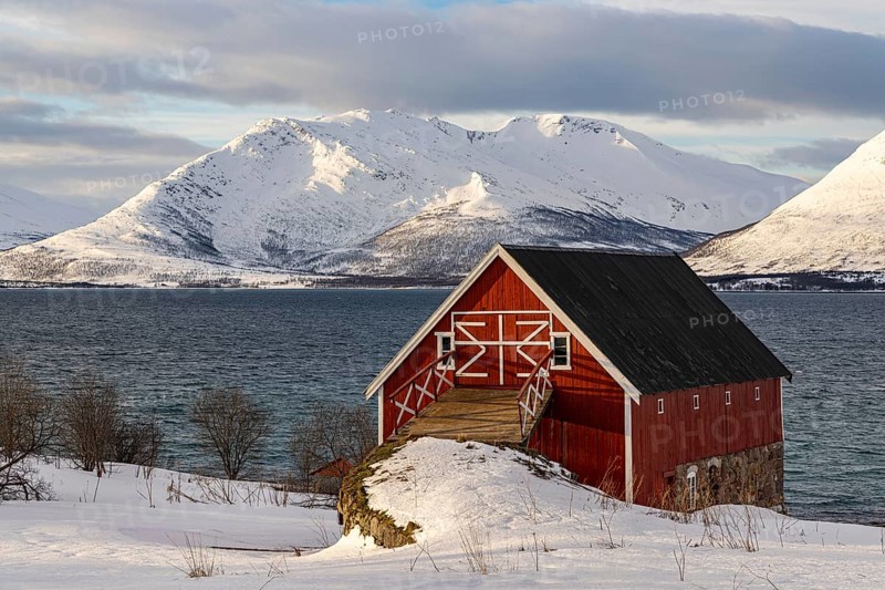 Morning at Tromsdalenfjord, Troms, Norway