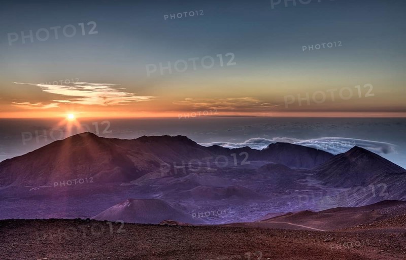 Sunrise at Haleakala volcano, Maui, Hawaii, USA