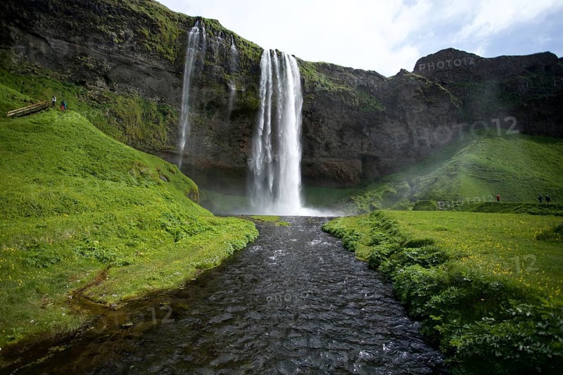 Seljalandsfoss waterfall in the south of Iceland