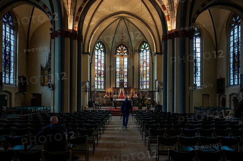 Ootmarsum, Overijssel, The Netherlands, July 13, 2024 - Roman catholic interior design of the Holy Simon and Judas church
