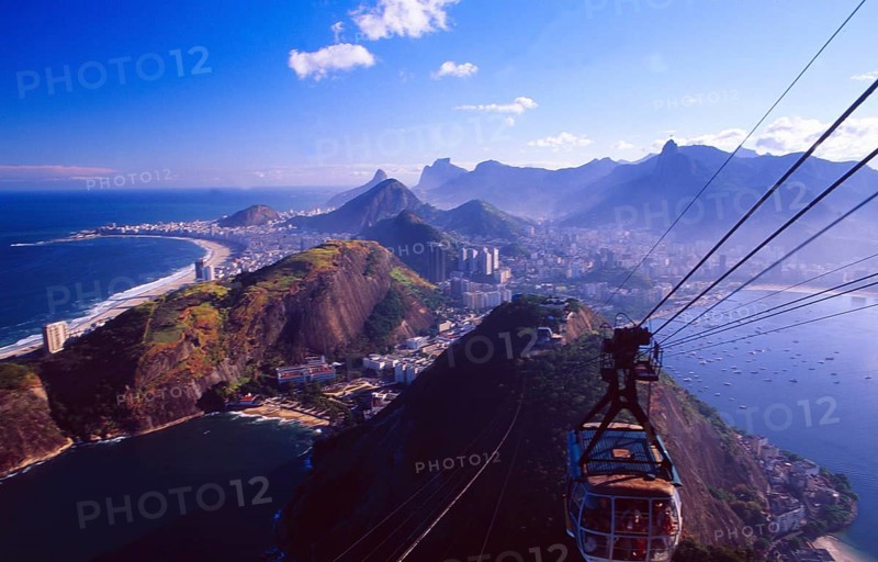 Brazil: The skyline of Rio de Janeiro from Sugar Hill