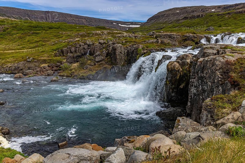 Dynandi waterfalls, Westfjords, Iceland