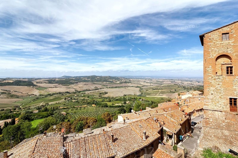 A beautiful landscape near Pienza Tuscany Italy