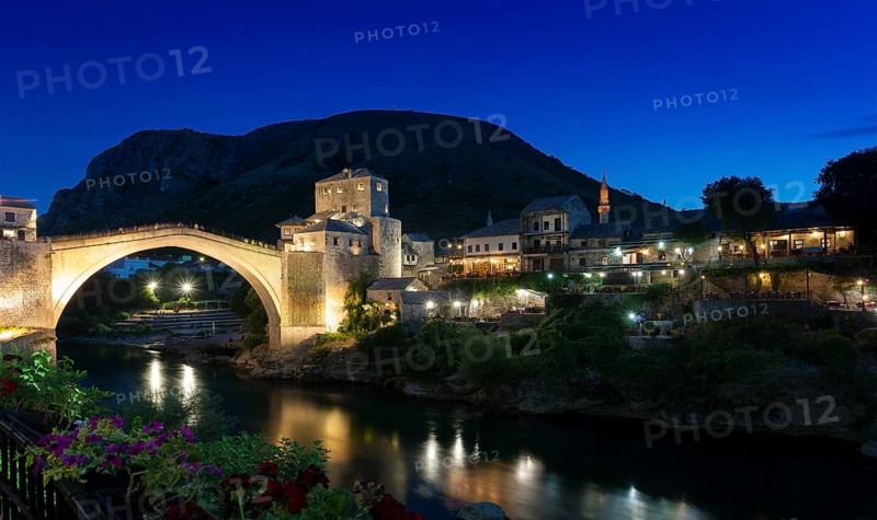Old bridge in Mostar, Herzegovina-Neretva Canton, Bosnia and Herzegovina